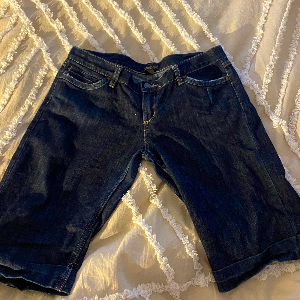 Denim knee length shorts- Size 12 Sportsgirl - Picture 1 of 4